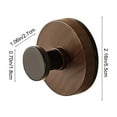 thumbnail image 3 of tzyudk 2 Pack Walnut Suction Cup Hooks for Wreath Hanging No Drill Over Door Window Glass Wood Brown, 3 of 6