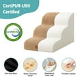 thumbnail image 3 of PetSafe Curved Dog Stairs – Foam Ramp for Small Pets, Non-Slip Ladder for Bed & Sofa with Waterproof Cover, 3 of 5