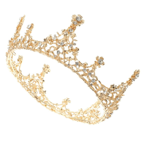 Raindrops Golden Wedding Bridal Tiara Chic Design Eye-Catching Headpiece