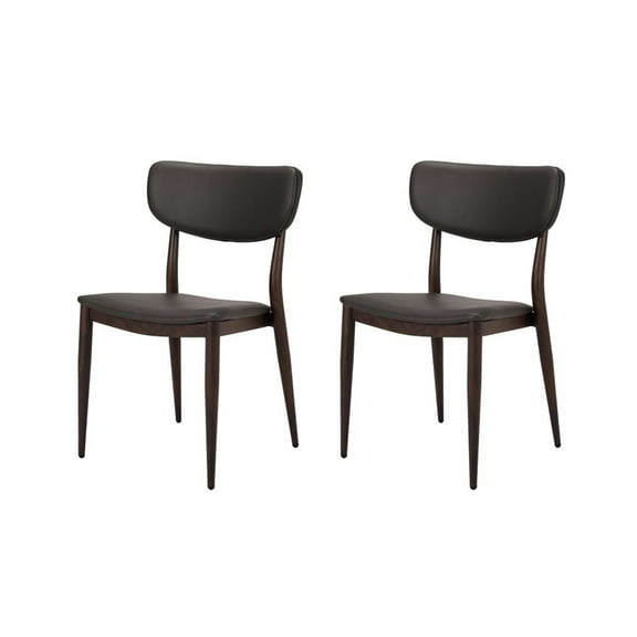 Jake Modern Dining Chair Gray PU (Set of 2)