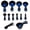 Blue, variant on Chef Craft Set of 10 Piece Spoons and Measuring Cups White & Blue, Silver