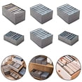 thumbnail image 4 of Organize Your Clothes with Our Convenient Clothing Compartment Storage Box Medium Size 5Pcs, 4 of 9