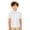 111#White, variant on Kids' Short Sleeve Casual Polo Top Summer Collared Top Playground Clothing Chest Pocket