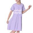 thumbnail image 1 of RXIRUCGD 2025 Vêtements d'Été pour Enfants 3-12 Ans Mode pour Enfants Pyjama Imprimé de Rêve Nuisette Mi-Mollet, 1 of 3