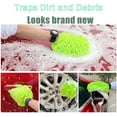 thumbnail image 2 of Coral velvet foam car wash gloves, thickened chenille long velvet, single-sided and double-sided universal, cleaner for car cleaning, 2 of 5