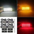 thumbnail image 2 of Luces de Advertencia Laterales para Vehículos: Kit de 4 Piezas con 12 LEDs de Luz Blanca y Amarilla, Señalización de Emergencia para Camiones y Vehículos Todo Terreno, IP67, Alta Visibilidad., 2 of 6