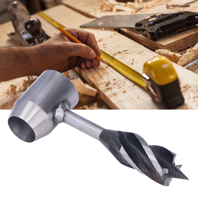 Taladros De Barrenas Para Madera, Broca De Barrena Manual Portátil De Acero Al Carbono Resistente De 25 Mm Para Exteriores