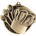 thumbnail image 2 of Cooking Medals, 2" Gold Diecast Cooking Medal Award 5 Pack, 2 of 3