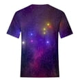 thumbnail image 6 of GUZYING Graphic Tees for Women Workout Tops for Women Fashion Women's Starry Print Casual Fashion Short Sleeve Tops Blouse(Dark Purple,2XL), 6 of 6
