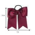 thumbnail image 5 of Motique Accessories Burgundy Jumbo Hair Bow Pony with Tails, 5 of 5