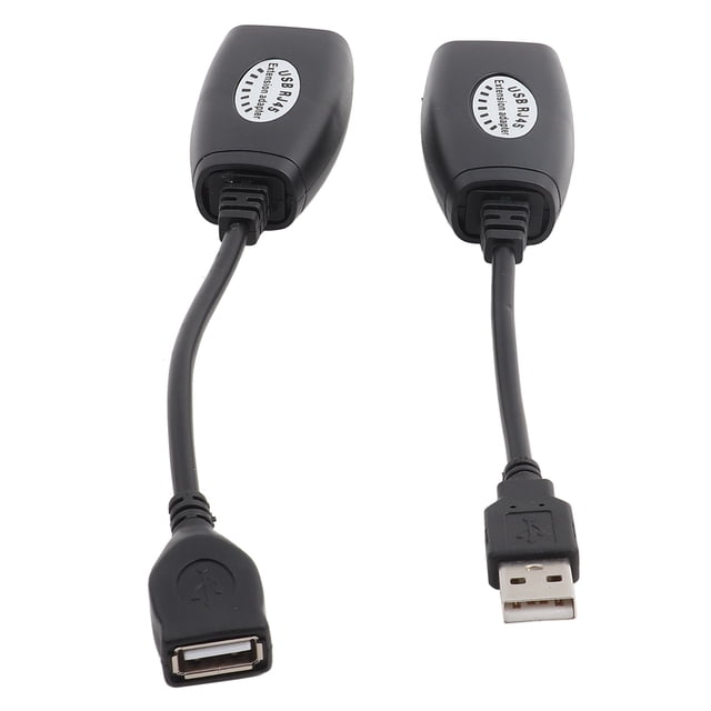 USB 2.0 To RJ45 Ethernet Extension Adapter Cable, Extend USB Devices Up To 150 Ft, Ideal for Cameras, Printers, Keyboard, Mouse
