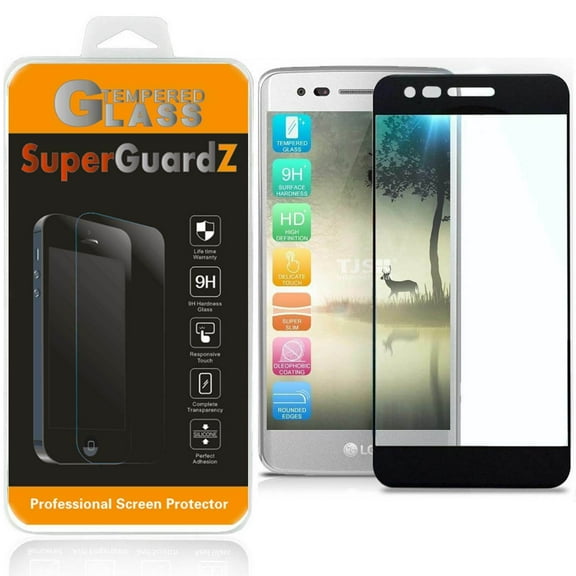[2-Pack] For LG Q7 SuperGuardZ Tempered Glass Screen Protector [Full Coverage, Edge-To-Edge Protection], Anti-Scratch, Anti-Shock