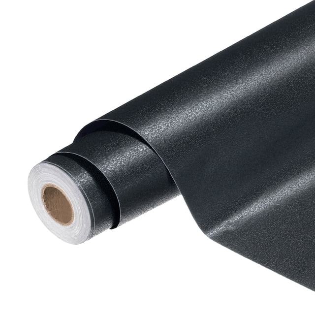 Papel Tapiz Autoadhesivo Uxcell 22" x 394" Impermeable Papel de Pared Frosted Negro