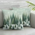 thumbnail image 3 of GOSMITH Christmas Throw Lumbar Pillow Cover Christmas Trees Snowflake Decorations Farmhouse Decorative White Cushion Case Decor for Home Sofa Couch, 3 of 5
