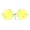 yellow, variant on Hippie Oceanic Gradient Large Circle Lens Sunglasses Yellow