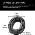thumbnail image 2 of 3M Peltor Ear Cushions, Black Replacement Gel Pads for Hearing Protection, 2 of 5