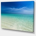 thumbnail image 1 of Designart - Turquoise Ocean Under Blue Sky - Modern Seascape Canvas Artwork, 1 of 2