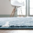 thumbnail image 4 of Unique Loom Matrix Trellis Collection Area Rug - Geometric (7' Square Blue/Light Blue), 4 of 6