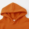 thumbnail image 4 of GiLiling Girls Hoodie, Trendy Cute Hooded Sweatshirt with Pocket, Baggy Kids Pullover Long Sleeve Hoody (Orange, 15-16 Years), 4 of 8