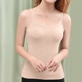 thumbnail image 5 of Lumtrix Womens Padded Cami Tank Tops Double Lined Spaghetti Strap Built In Bra Shirts Slim Fitted Basic Summer Cloth 2026 Beige XL, 5 of 7
