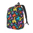 thumbnail image 1 of Easygdp Colorful Air Balloons1 Mochila de Lona Resistente para Laptop, Compatible con Laptops de 15 a 17 pulgadas, Ideal para Escuela, Trabajo y Viajes-Medium, 1 of 4
