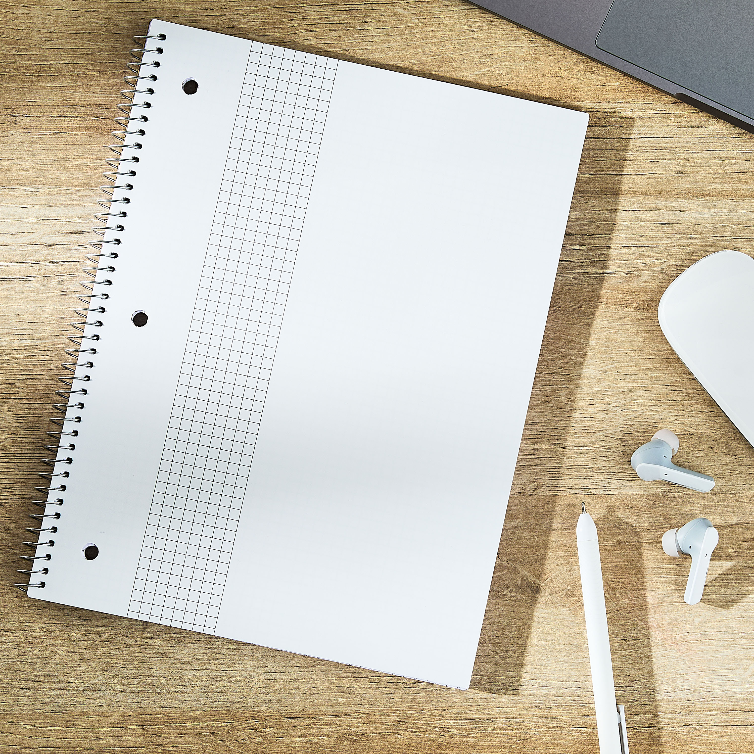 Cuaderno Pen+Gear de 1 Materia, Rayado Cuadriculado, 8.5"x 10.5", Cubierta de Poli, 80 Hojas 3