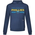 thumbnail image 2 of Men's Levelwear Navy Philadelphia Phillies City Connect Relay No Hitter Pullover Hoodie, 2 of 3