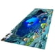 thumbnail image 1 of Alfombra para sala de estar, dormitorio, 180 x 60 cm, efecto 3D Azul oscuro, 1 of 9
