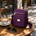 thumbnail image 6 of Clossjun Nylon Crossbody Bags For Women Daily Wear Purses Adjustable Belt Handbags Casual Messenger Bag Waterproof For Female Work Out Purple, 6 of 6