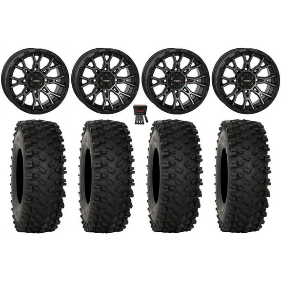 System 3 ST-6 14" Wheels Dark Tint 28" ATX470 Tires Polaris RZR XP 1000 / PRO XP / Ranger XP 900/1000