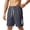 A-Grey1026, variant on XIAONU Letter Print Shorts for Men Zipper Pockets Daily Wear Athletic Shorts