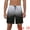 Black Gray, variant on Unique Bargains Men's Contrast Color Summer Beach Colorful Swimwear Shorts 28 Black Gray