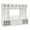 White, variant on Woodland Full Entryway Storage Set with Doors in White Ash - Engineered Wood