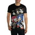 thumbnail image 1 of Sonic the Hedgehog Characters Black T-Shirt, 1 of 3