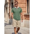 thumbnail image 5 of RICHCOIN Mens T Shirt Short Sleeve Crewneck Casual Color Block Summer Tops, 5 of 7