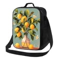 thumbnail image 1 of Balery Retro Warm Lemon Flower Caja de Almuerzo y Bolsa de Almuerzo para Hombres y Mujeres, Bolsa de Almuerzo Reutilizable con Gran Capacidad, Bolsa de Almuerzo Aislada, 1 of 7