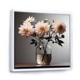 thumbnail image 2 of Designart "Minimalist Dream Of Mums I" Mums Floater Framed Canvas Wall Art, 2 of 5