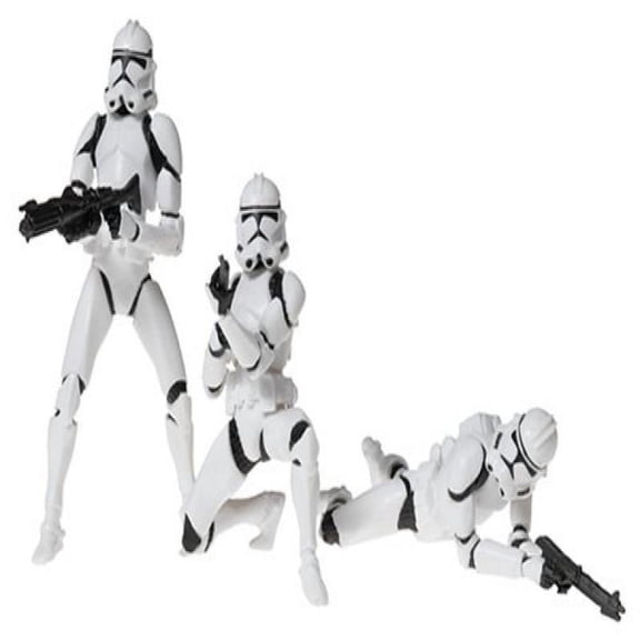 Clone Troopers Action Figure 3-Pack Blue Trim Star Wars