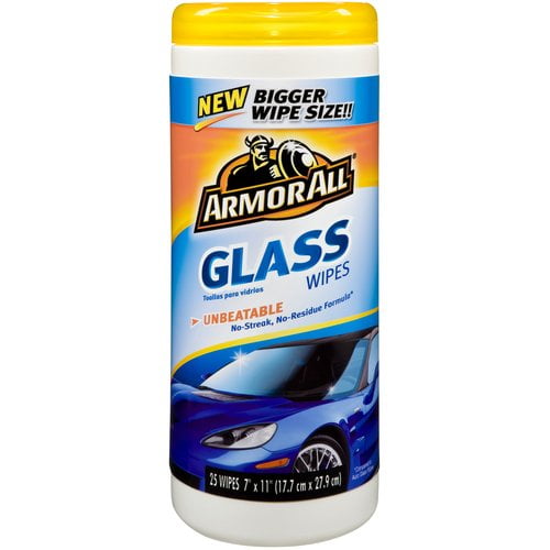 Armor All Glass Wipes, 25 count, 13686, Auto Glass Cleaner Walmart