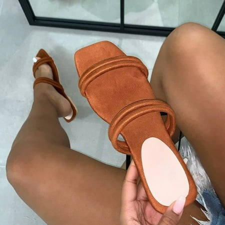 

Tangnade House Slippers for Women Summer Ladies Fashion Casual Flat Open Toe Slip On Shoes Slippers