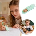 thumbnail image 2 of Retractable Cute Animal Push Pull Eraser for Pencil Drawing Adorable Stationery Green, 2 of 6