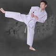 thumbnail image 4 of Karate Uniform, Taekwondo Suit Belt, Elastic Waistband, Sports Training, 4 of 5