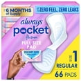 thumbnail image 2 of (2 pack) Always Pocket FlexFoam Pads, Size 1, Regular, Wings, Unscented, 66 Count, 2 of 12