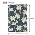 thumbnail image 3 of Pofeuu Lilies Flowers Print Travel Document Organizer Passport Holder Men Women for Family (6.5 in x 4.5 in),Wallet Holder Credit Card Clutch Bag Case, 3 of 5