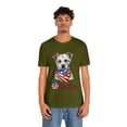thumbnail image 4 of Patriotic Dogs 4 Of July Independence Day America Jersey Short Sleeve Tee, 4 of 12