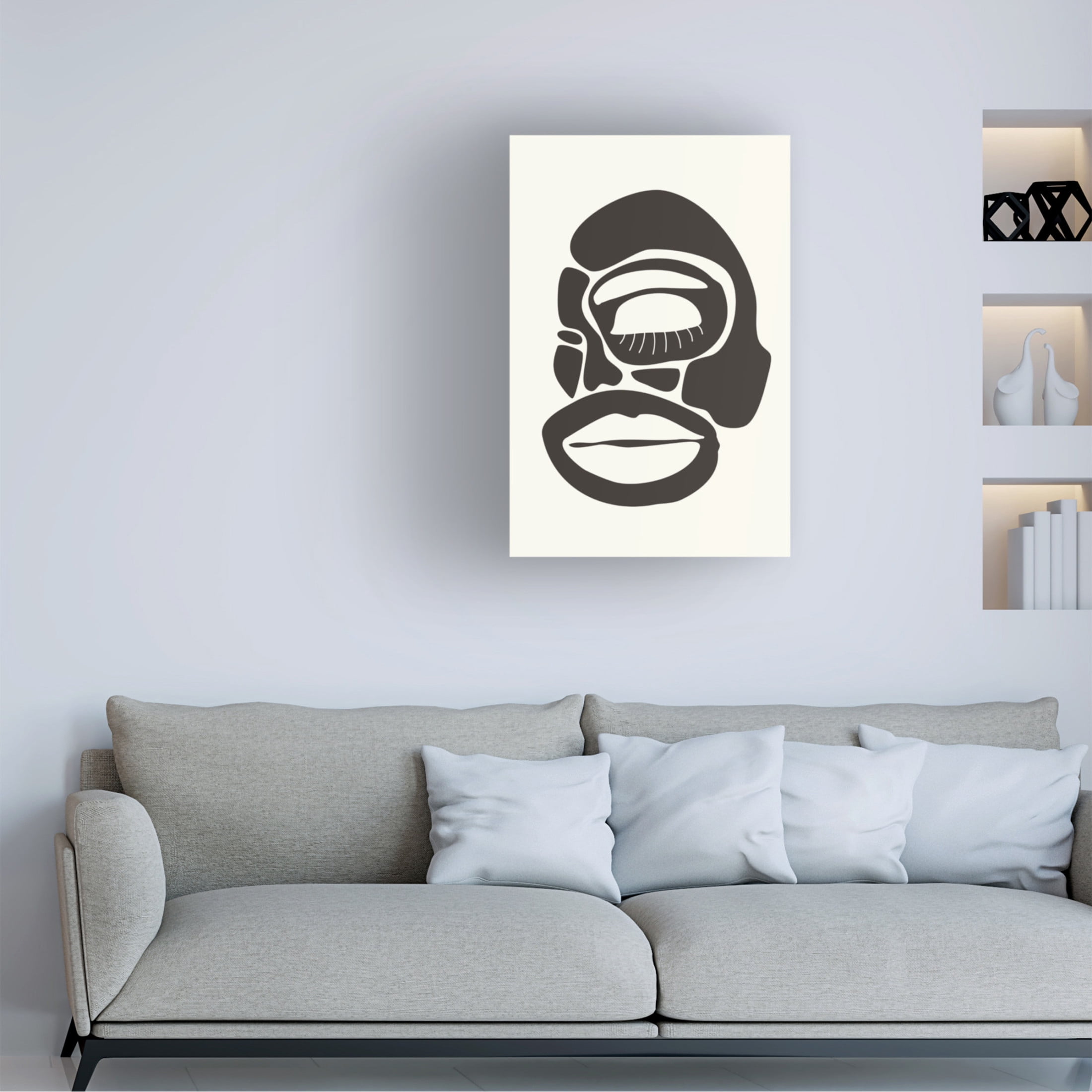 Trademark Fine Art jay stanley Abstract Faces Series 2 Canvas Wall Art