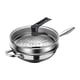 thumbnail image 5 of Sartén Wok de acero inoxidable Antiadherente con tapa y Cesta vaporera perfecl 32cm, 5 of 8