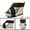 Black, variant on Unique Bargains Women's Linen Platform Slide Wedge Open Toe Sandals