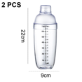 thumbnail image 2 of Coctelera de plástico Mezclador de bebidas de cóctel con marcas Clear Milk Tea Wine Shaker Bar Herramienta de mezcla Ormromra CPB-DE-WX856-7, 2 of 5