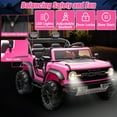 thumbnail image 6 of 24V 2 Seater Ride on Truck Car, Ford Bronco Raptor Kids Electric Vehicle Car with Parent Remote, Battery Powered Ride on Toy for Boys Girls w/ Rear Wheel Suspension, Bluetooth, Pink, 6 of 8